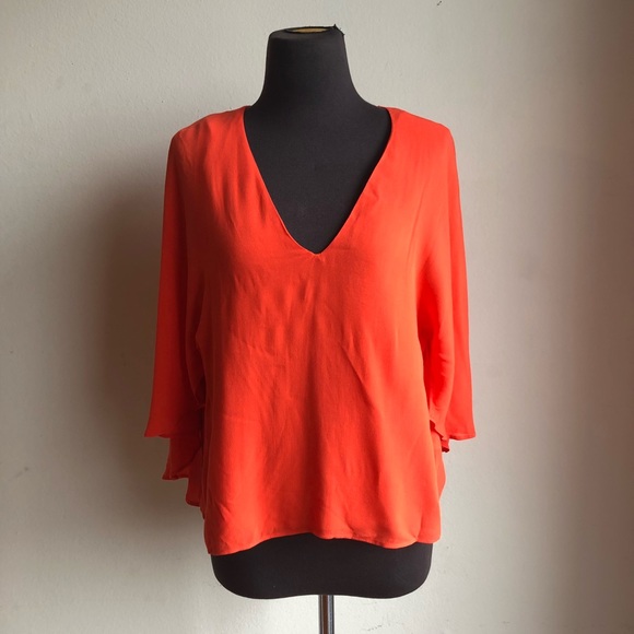 Zara Tops - **FREE w/ BUNDLE PURCHASE** Zara Woman sz XS cute cape blouse